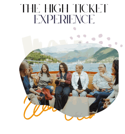A group on a boat on Lake Como