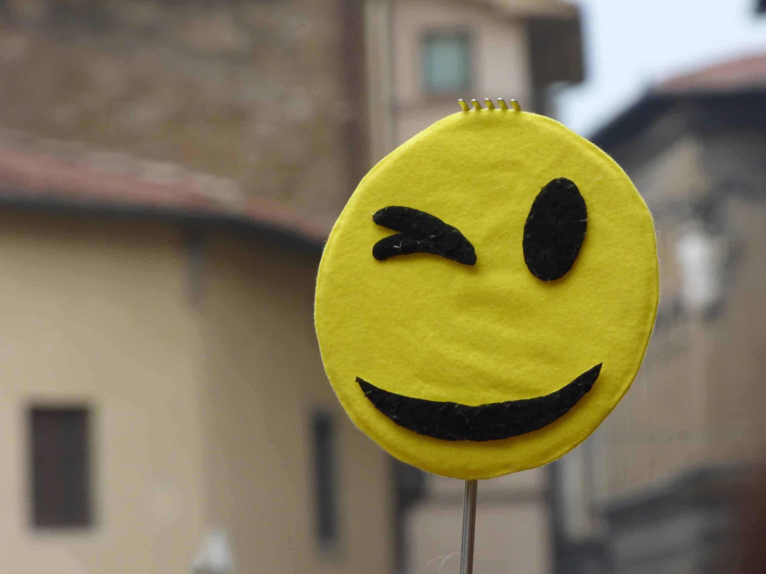 yellow smiley in town